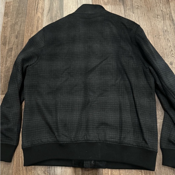 New With Tags Men’s Michael Strahan Wool Coat Size Large Black Gray Warm Lined - Picture 10 of 10